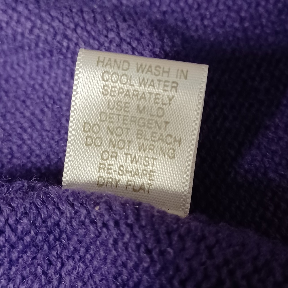 Red Hat Society Embroidered Cardigan Sweater 1X Black Purple Color Block L/S - Picture 6 of 11